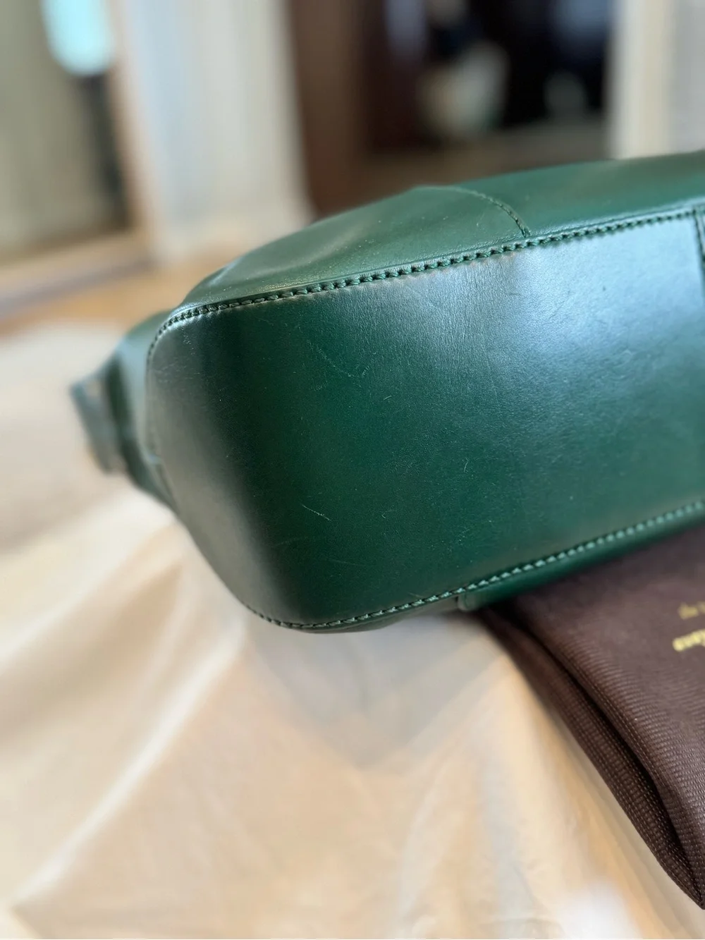 kate spade Emerald Green Leather Shoulder Bag